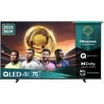 Hisense 75 Inch QLED UHD 4K Smart TV Smart TV - Black