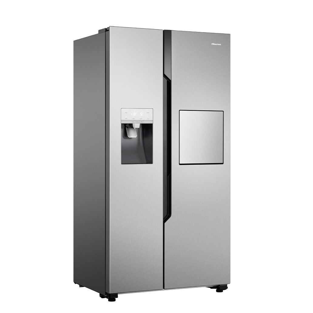 img_0138 Hisense 700 Litre Side-By-Side Fridge Freezer with Water Dispenser and Ice Maker, Multi Air Flow, Silver (RC70WS4SB1) - Image 1