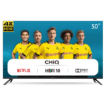 CHiQ 50-inch 4K UHD HDR Android Smart LED TV; Built-in Wi-Fi, HDR, Bluetooth, Built-in Chromecast, Dolby Atmos