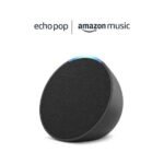 Amazon Echo Pop| Smart speaker with Alexa and Bluetooth| Full sound, balanced bass, crisp vocals Black/Blue /White