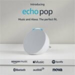 Amazon Echo Pop| Smart speaker with Alexa and Bluetooth| Full sound, balanced bass, crisp vocals Black/Blue /White - Image 4
