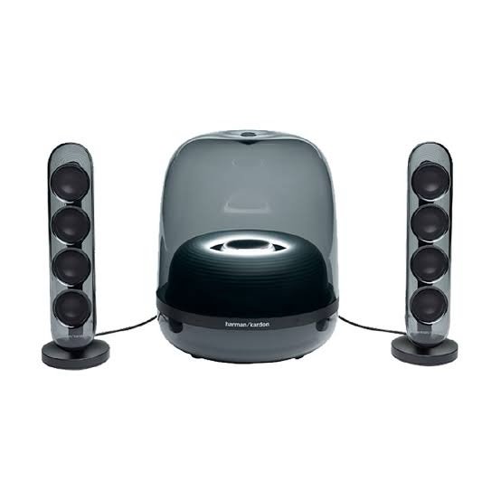 img_0940 Harman Kardon HK SoundSticks 4-2.1 Bluetooth Speaker System with Deep Bass and Inspiring Industrial Design - Image 1