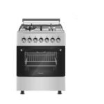 Product Hisense 60*60 4 Gas Burners, Full Gas Cooker with Gas Oven, Grill & Rostisserie – Silver