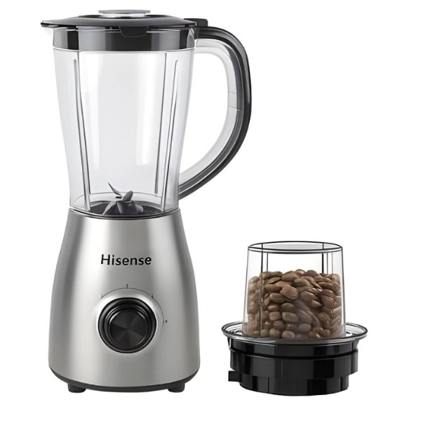 img_1157 Hisense H15TBSSS2 1.5L Blender – 500W Motor, Stainless Steel Blades, 2-Speed + Pulse, Grinder Attachment, Easy Clean Design - Image 1