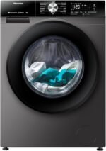 Hisense WF3S9043BT 3S Series 9 Kg Washing Machine with Inverter Motor, Smart WiFi, 1400 RPM, 15 Programs, Auto Wash, Titanium Grey - Image 2