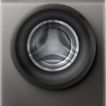 Hisense WFQP8012T 8 Kg Front Load Slim Drum Washing Machine, Inverter Motor 1200 RPM, Quick Wash, Pause & add Function, Allergy Steam Care, Titanium Grey