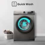 Hisense WFQP7012T 7 Kg Front Load Slim Drum Washing Machine, Inverter Motor 1200 RPM, Quick Wash, Pause & add Function, Allergy Steam Care, Titanium Grey - Image 3