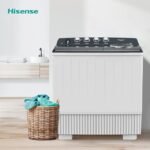 Hisense 20 Kg Twin Tub Semi Automatic Washing Machine White Model WSBE201 - Image 2