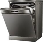 Hisense 13 Place Settings (13kg) Freestanding Dishwasher, Titanium Grey, HS622E90G - Image 2