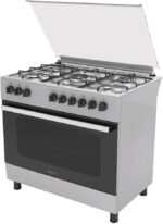 Hisense HGI9B20S, 90 cm Freestanding Gas Cooker With Dual Fan, 105 Liters Multifunction Oven, Mate enameled Pan Support, One Hand Ignition, Stainless Steel - Image 3
