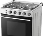 Hisense HFG60121X 60 cm Freestanding Gas Cooker, 4 Gas Burners with Flame Failure Device, Cast Iron Pan Support, Stainless Steel - Image 4