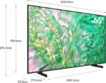 Product Samsung 65 Inch TV Crystal UHD 4K, DU8000, Dynamic Crystal Color, 4K Upscaling, Samsung Tizen OS, AirSlim Design, Titan Gray, UA65DU8000 - Image 2