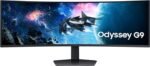 Samsung Odyssey G9 G9G95C 49" Dual QHD Gaming Monitor with 1ms Response Time & 240Hz Refresh Rate, 1000R curved screen, AMD FreeSync Premium Pro, Middle East Version (New Launch) - LS49CG954EMXUE