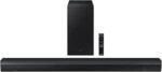 SAMSUNG HW-B650 3.1ch Soundbar w/Dolby 5.1 DTS Virtual:X, Bass Boosted, Built-in Center Speaker, Bluetooth Multi Connection, Voice Enhance & Night Mode, Subwoofer Included, 2022,Black