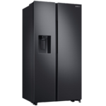 Samsung 635 Ltrs Side by Side Refrigerator w/ Water Dispenser & Ice Maker, SpaceMax Technology, Black | RS64R5311B4