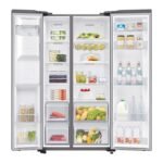 Samsung 617 Ltrs Side by Side Refrigerator w/ Water Dispenser + Ice Maker, Inox, RS64R53112A - Image 2