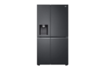 LG 674L Side-by-Side Fridge with UVnano® Water Dispenser in Matte Black Finish