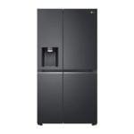 LG 674L Side-by-Side Fridge with UVnano® Water Dispenser in Matte Black Finish