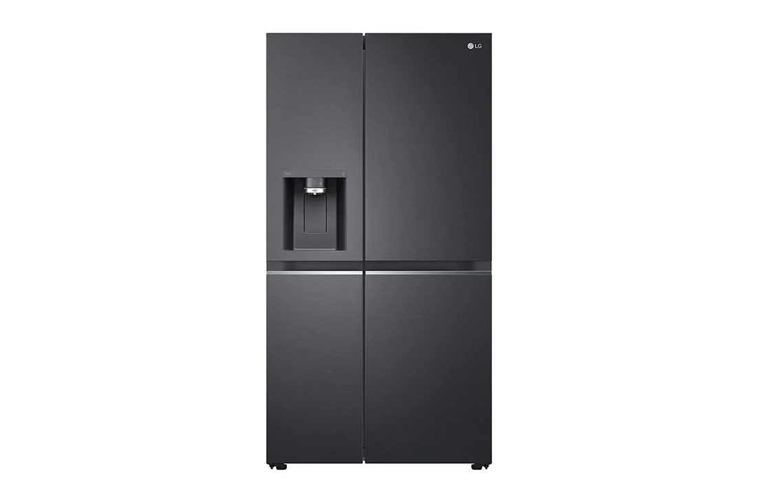 img_1963 LG 674L Side-by-Side Fridge with UVnano® Water Dispenser in Matte Black Finish - Image 1