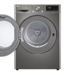 LG Energy Saving Dryer, 9kg, Silver, Capable Drying with Dual Heat Pump