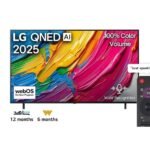 65 inch LG QNED AI QNED80 4K Smart TV AI Magic remote HDR10 webOS25 2025