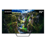 Skyworth QLED 75-inch 4K UHD Smart Android TV, 75G3EN; Google TV w/ Built-in Chromecast, HDR, Bluetooth, HDMI, USB, Dolby Atmos, Free-to-Air Receiver