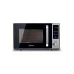 KENWOOD 25L Microwave Oven with Grill, Digital Display, 5 Power Levels, Defrost Function, Stainless Steel, Auto Menu, 95 Minutes Timer, Clock Function 800W MWM25.000BK Black/Silver