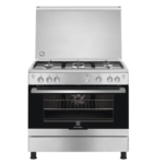 Electrolux 90*60cm 5 Burners Gas Cooker w/ Gas Oven, Fan Assisted, Stainless Steel, EKG9200A9X