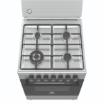 Electrolux 60x60cm Cooker; 4 Gas Burners, Electric Oven and Grill, Rotisserie, Auto Safety, Oven Fan, Stainless Steel, EKK6400Z9X - Image 2