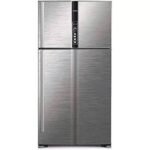 Hitachi 770Ltrs 2-Door Top Freezer Fridge w/ Inverter Compressor (Brilliant Silver) | RV860PUN1KBSL