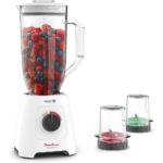 Moulinex Blendforce Blender, XXL Plastic Jar, Ice Crush, 2 Speeds, Pulse, Grinder, Chopper, 600 W, LM458127