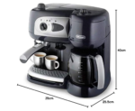 De’Longhi BCO260CD.1 Combined Espresso Machine, 2-in-1 Coffee Pump and Coffee Maker, Black - Image 2