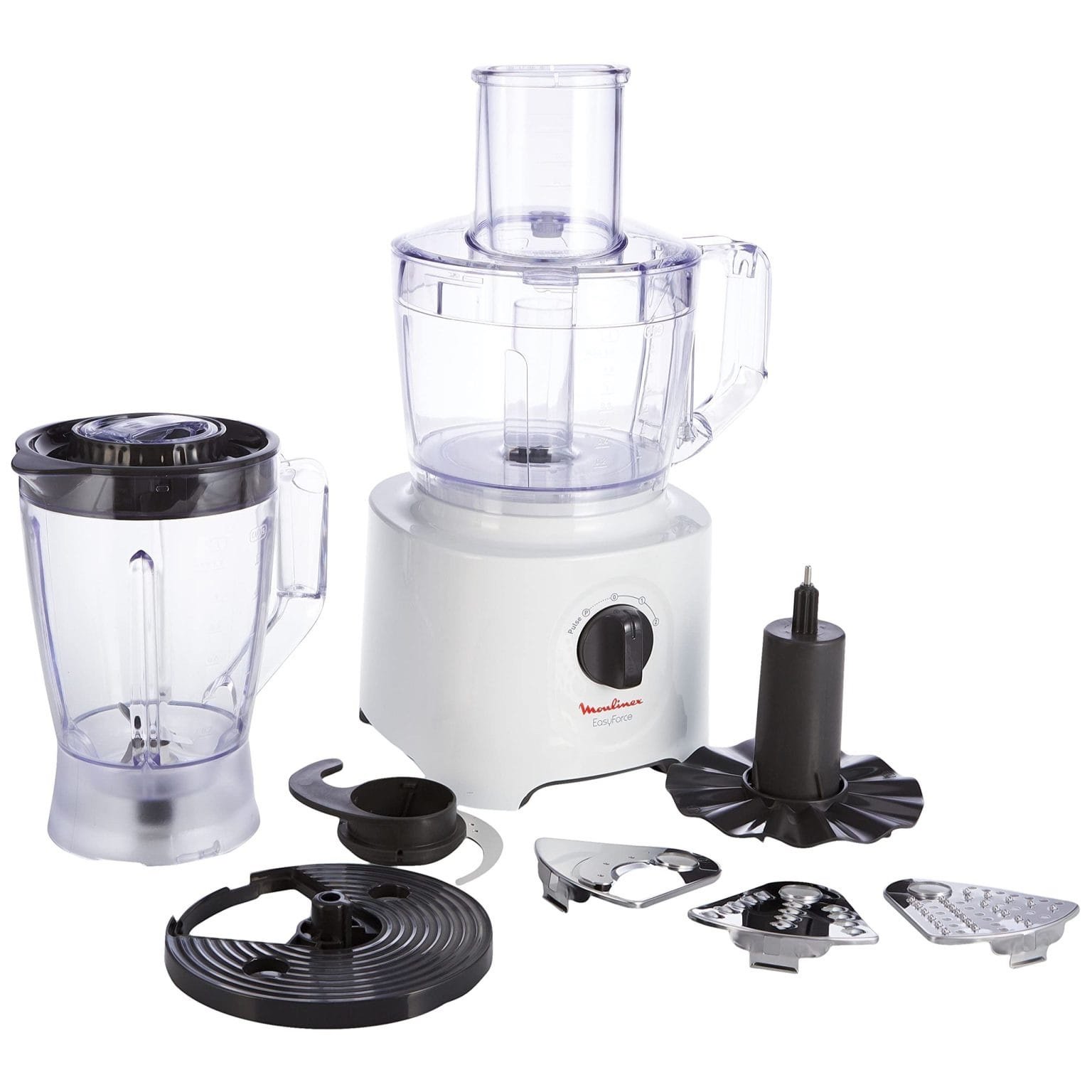 img_2813 Moulinex Easy Force Food Processor, 800 Watts, 6 Attachments, White, FP247127 - Image 1