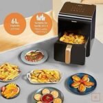 Panasonic NF-CC600 6L Air Fryer – 1450W Steam Air Fryer with Viewing Window - Image 3