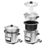 Midea 1.8L Rice Cooker with Steamer 750W – Model MG-TH657A - Image 3