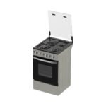 Midea Cooker with 4 Gas Burners, Electric Oven, 50*60, Silver
50E3G1H-SL - Image 2