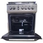 YES Cooker 3 – Gas Burners + 1 Electric Plate, 60x60cm YS-6631GTF; Electric Oven & Grill, Auto Ignition, Oven Fan, Rotisserie, Timer – Silver