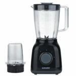 Sonashi 2in1 Blender Unbreakable Blender(1.25L) and Grinding Jars, Smoothie, Juice Maker with Spice Grinder with 2 Speed Switch, Safety Lock, High-Speed and Durable 650W SB-144N Black