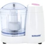 SONASHI SMC-13 Kitchen Chopper [White] Dual Speed 350ml Blender Chopper with Plastic Jug