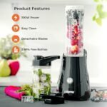 Geepas 300W Personal Blender Stainless Steel Blade | GSB44075