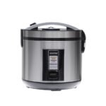 Geepas Rice Cooker w/ Steamer, Stainless Steel, 1.8L, 700W, Non Stick, GRC4330