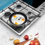 Geepas GGC31036 Stainless Steel Built-In Gas Electric Hot Plate Hob, Black/Silver - Image 2