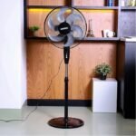 Krypton Stand Fan with Remote Black, 16 Inches, KNF6274 - Image 2