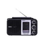 Geepas GR6836 8-Band USB- DC Compatible Radio - Black & Brown - Image 2