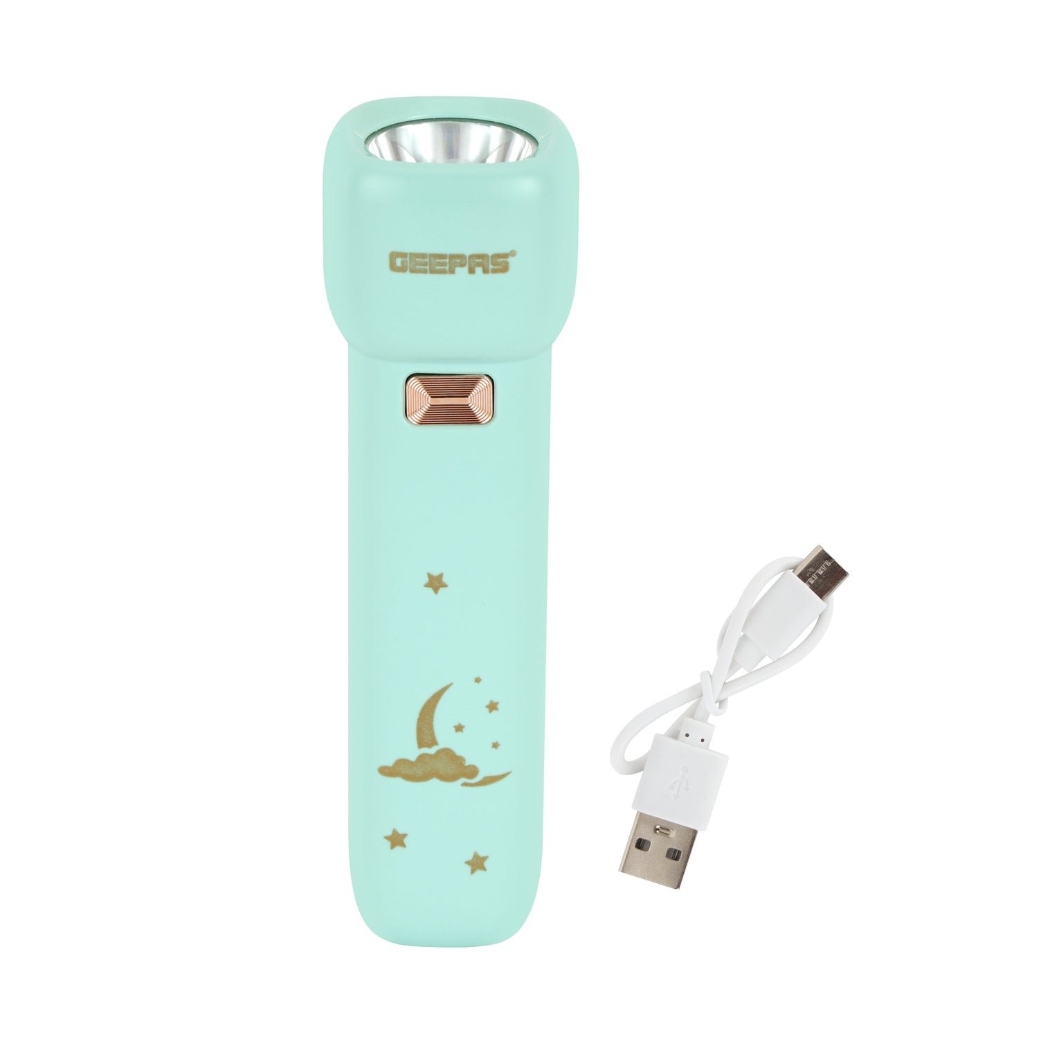 img_4237 Geepas GFL51092 Rechargeable LED Torchlight| Bright Cool White Light - Image 1