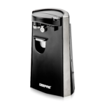 Geepas GCO63023UK 3-in-1 Bottle, Can Opener with Knife Sharpener, Black