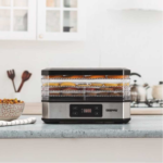 Geepas 520w Digital Food Dehydrator – Food Dryer With 5 Large Trays, Adjustable Temperature & Timer Settings