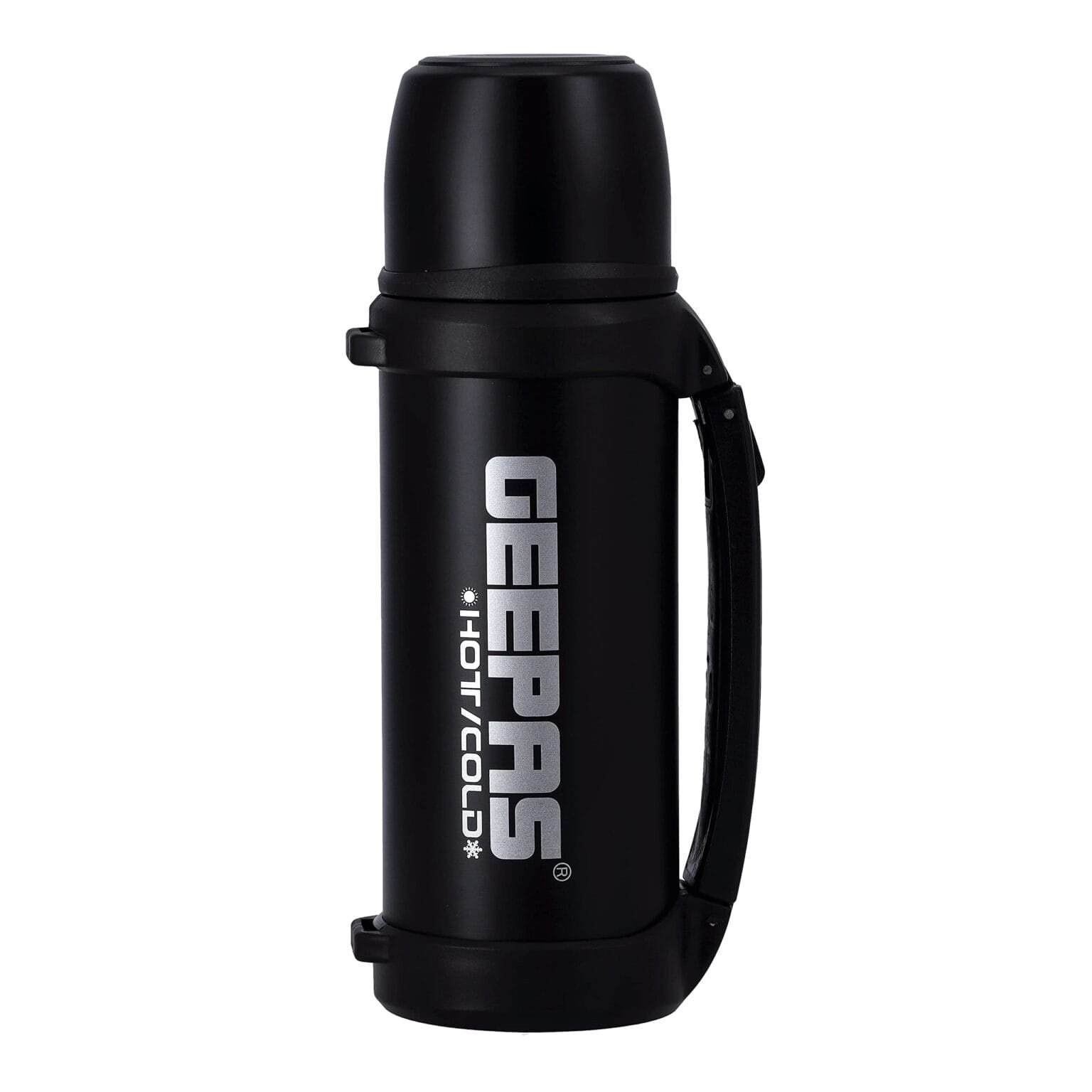 img_4401 Geepas GSVB4112 Vacuum Flask, Stainless Steel Vacuum Bottle 1.8L Keep Hot & Cold Antibacterial topper & Cup - Image 1