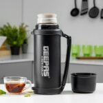Geepas GSVB4112 Vacuum Flask, Stainless Steel Vacuum Bottle 1.8L Keep Hot & Cold Antibacterial topper & Cup - Image 3
