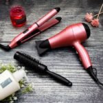 GEEPAS GHF86054 4-IN-1 HAIR DRYER, 2-IN-1 HAIR STRAIGHTENER & CURLER WITH ROUND BRUSH & EVA CARRY BAG - Image 2